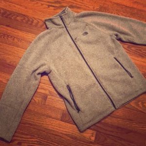 Soft gray North Face jacket